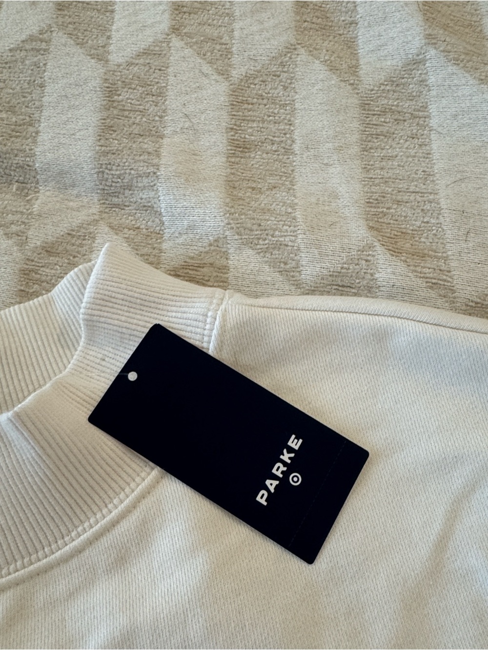 PARKE x Target White Logo Oversized Crewneck Sweatshirt - Picture 4 of 11